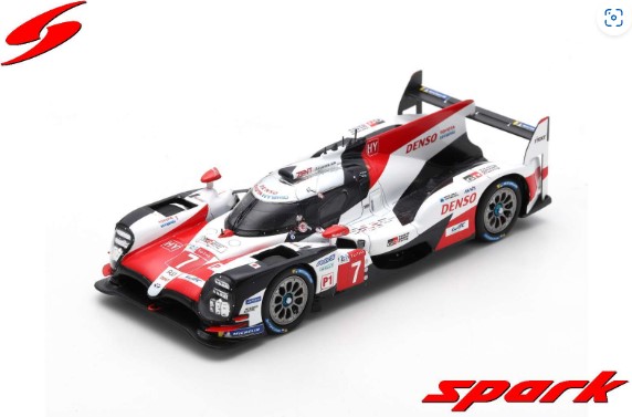 Spark 1/43 TOYOTA TS050 HYBRID No.7 TOYOTA GAZOO Racing 2nd 24H Le Mans 2018 M. Conway - K. Kobayashi - J. M. Lopez
