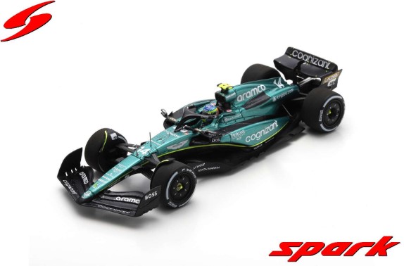 Spark 1/43 Aston Martin AMR23 No.14 Aston Martin Aramco Cognizant F1 Team 3rd Bahrain GP 2023 Fernando Alonso