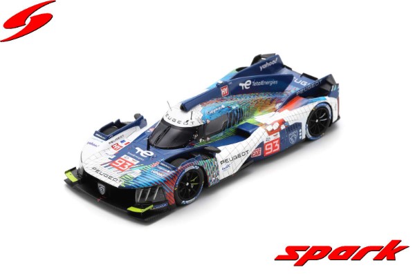 Spark 1/43 Peugeot 9X8 No.93 PEUGEOT TOTALENERGIES 8th Le Mans 24H 2023 P. di Resta - M. Jensen - J-E. Vergne 　(再生産）