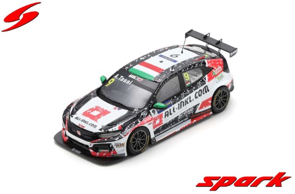 Spark 1/43 Honda Civic Type R TCR No.9 ALL-INKL.DE M?nnich Motorsport 3rd Race 2 WTCR 2020 Nurburgring Attila Tassi