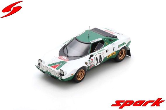 Spark 1/43 Lancia Stratos HF No.14 Winner Rally Monte Carlo 1975 S. Munari - M. Mannucci