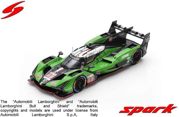 Spark 1/43 Lamborghini SC63 No.63?IRON LYNX 10th Le Mans 24H 2024 M. Bortolotti -?D. Kvyat?- E. Mortara