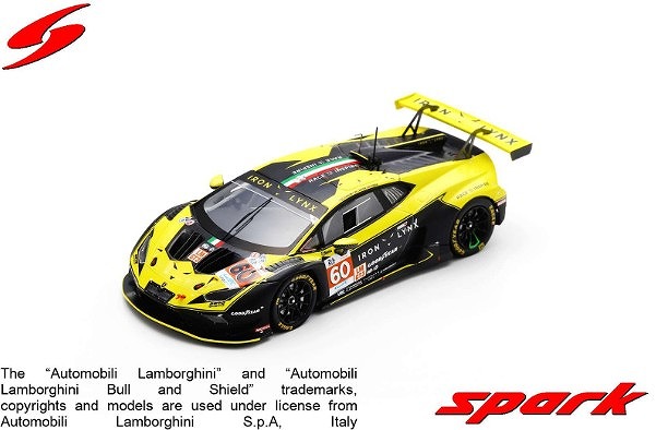 Spark 1/43 Lamborghini Huracan GT3 Evo2 No.60?IRON LYNX Le Mans 24H 2024 C. Schiavoni?- M. Cressoni -?F. Perera