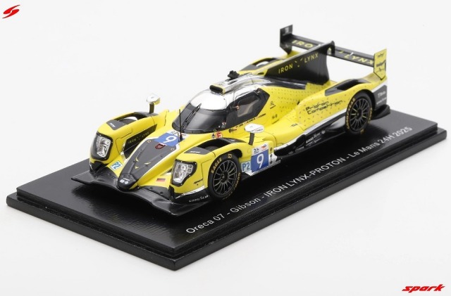 Spark 1/43 Oreca 07 - Gibson No.9 IRON LYNX-PROTON Le Mans 24H 2025 J. Ried - M. Capietto - R. De Gerus