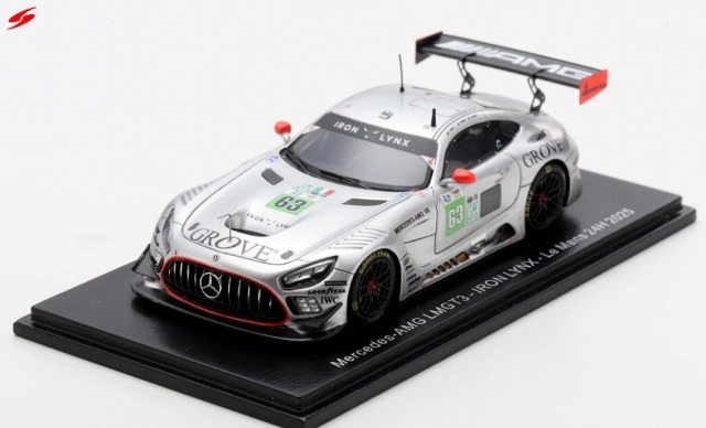 Spark 1/43 Mercedes-AMG LMGT3 No.63 IRON LYNX Le Mans 24H 2025 S. Grove - B. Grove - L. Stolz