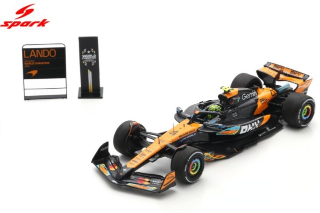 Spark 1/43 McLaren MCL39 No.4 3rd Abu Dhabi GP 2025 F1 Drivers' World Champion 2025 Lando Norris