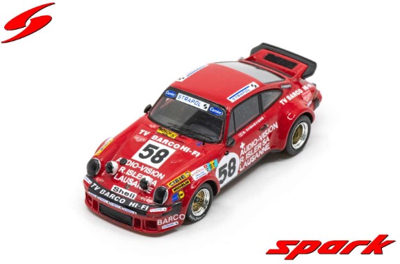 Spark 1/43 Porsche 934 No.58 24H Le Mans 1976　P. Zbinden - B. Chenevi?re - N. Buhrer