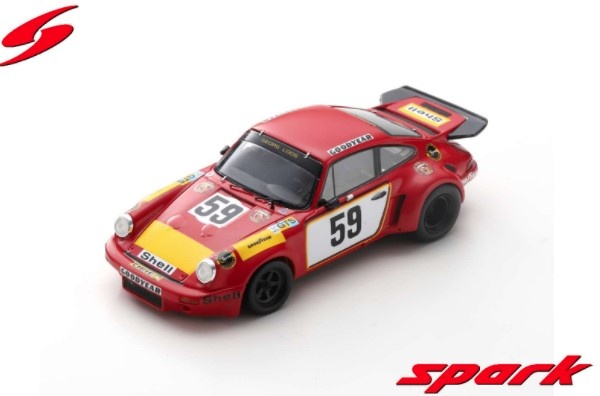 Spark 1/43 Porsche 911 Carrera RSR No.59 24H Le Mans 1975 T. Schenken - H. Ganley