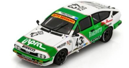 <予約 2026/3月発売予定> Spark 1/43 Alfa Romeo GTV 6 No.43 24H Spa 1984 D. Suster - P. Witmeur - J-P. Libert