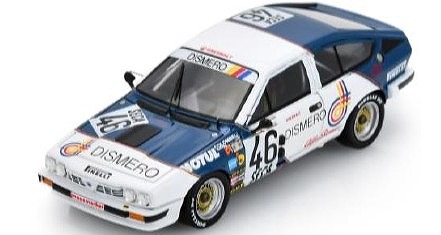 <予約 2026/4月発売予定> Spark 1/43 Alfa Romeo GTV6 No.46 Spa 24H 1985 M. Cipriani - M. Sienna - G. Cipolli