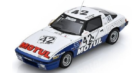 <予約 2026/5月発売予定> Spark 1/43 Mazda RX-7 TWR No.42 5th Spa 24H 1981 M. Duez - J. Allam - C. Nicholson 