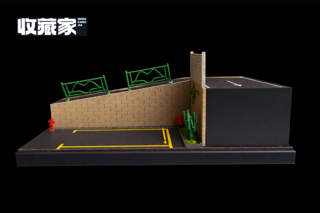 <予約 2026/3月以降発売予定> 収蔵家SHOUCANGJIA 1/64 都市情景 駐車場と坂道 クリアケース付