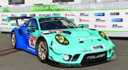Spark 1/43 Porsche 911 GT3 R No.33 Falken Motorsports 9th 24H Nurburgring 2021 K. Bachler - D. Werner - T. Preining - L-D. Arnold