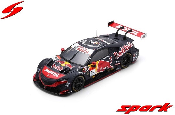 Spark 1/43 Red Bull MOTUL MUGEN NSX-GT No.16 TEAM Red Bull MUGEN GT500 SUPER GT 2021 Ukyo Sasahara - Toshiki Oyu