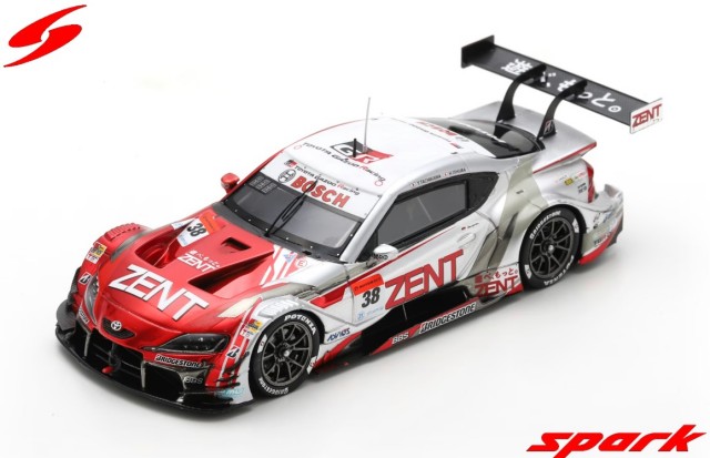 Spark 1/43 ZENT CERUMO GR Supra No.38 TGR TEAM ZENT CERUMO GT500 SUPER GT 2021 Yuji Tachikawa - Hiroaki Ishiura