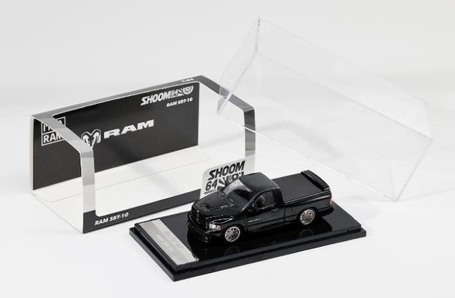 <予約 2026/3月発売予定> SHOOM64 1/64 Dodge RAM SRT-10 ブラック