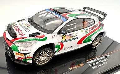 ixo 1/43 GR ヤリス ラリー2 　2024年 ラリージャパン #30  クリストファー・イングラム チームMEM Castrol ライトポッド付