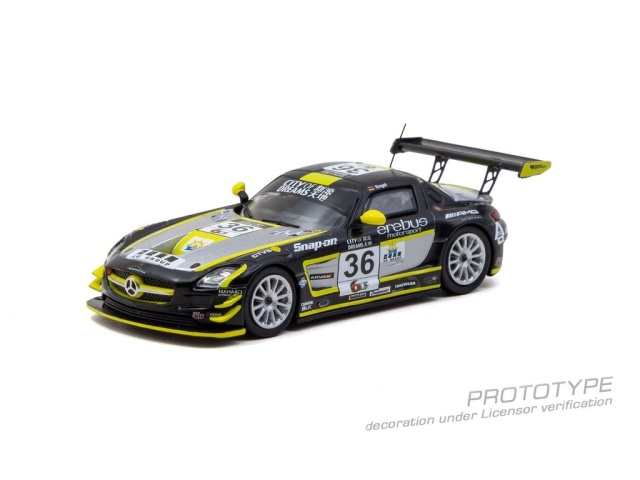 <予約 2027/3月発売予定> Tarmac Works 1/64 Mercedes-Benz SLS AMG GT3 Macau GT Cup 2013 Maro Engel