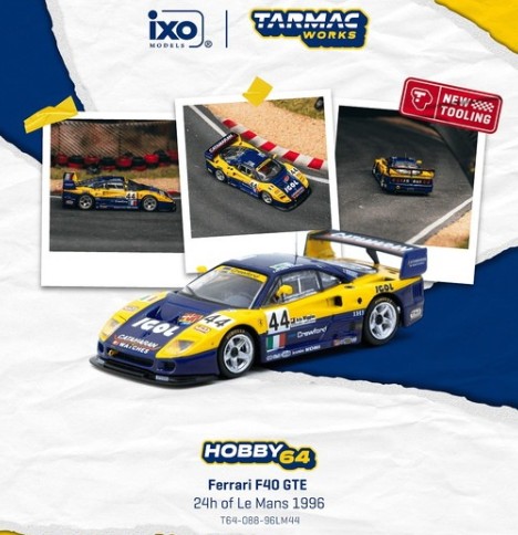 TARMAC 1/64 Ferrari F40 GTE 24h of Le Mans 1996 