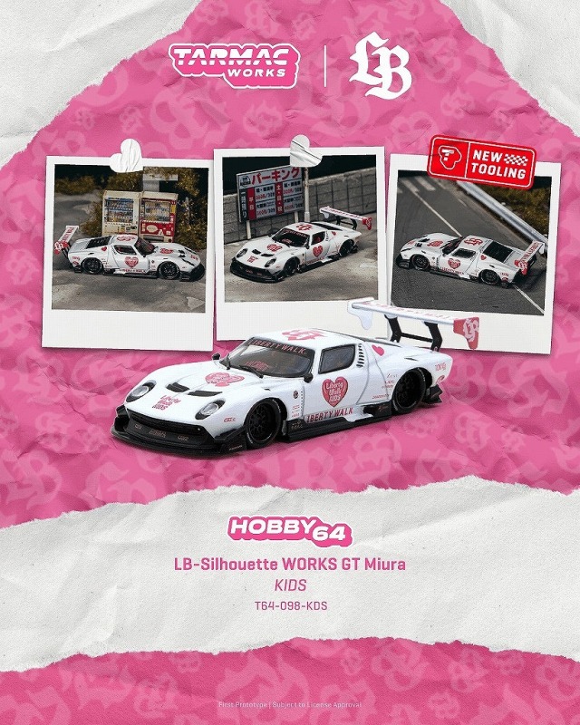 <予約 2026/11月発売予定> TARMAC 1/64 LB-Silhouette WORKS GT Miura KIDS