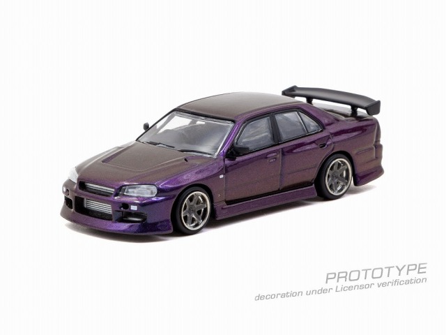 <予約 2026/11月発売予定> TARMAC 1/64 URAS Skyline ER34 Midnight Purple