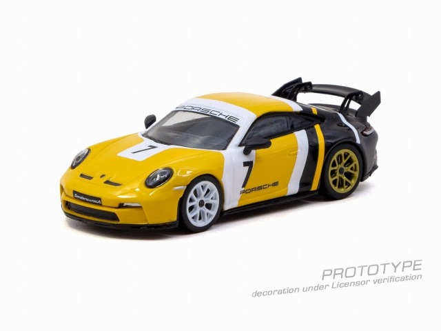 <予約 2027/2月発売予定> TARMAC 1/64 Porsche 911 GT3 (992) Yellow/Black