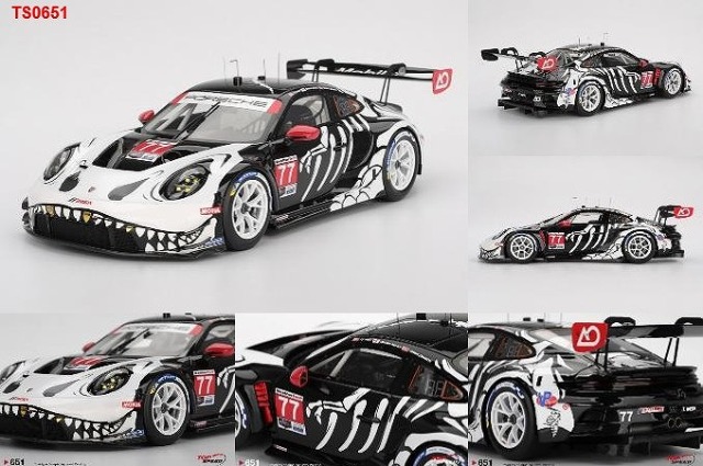 <予約 2026/2月発売予定> TOP SPEED 1/18  ポルシェ 911 GT3 R IMSA プチ ルマン 2025 #77 AO Racing