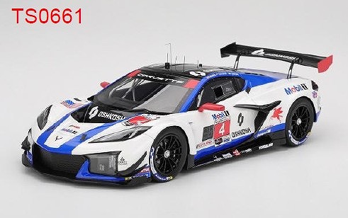 <予約 2026/5月以降発売予定> TOP SPEED 1/18 シボレー コルベット Z06 GT3.R IMSA セブリング12時間 2025 #4 Corvette Racing