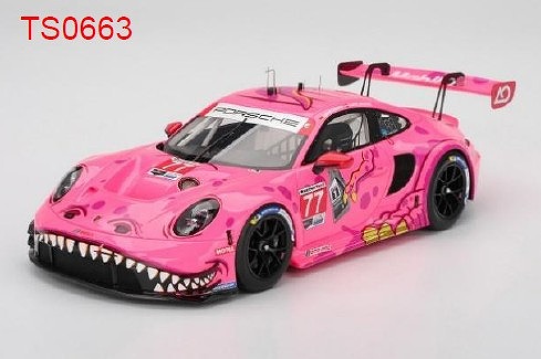 <予約 2026/3月以降発売予定> TOP SPEED 1/18 ポルシェ 911 GT3 R (992) IMSA デトロイトGP 2025#77 AO Racing