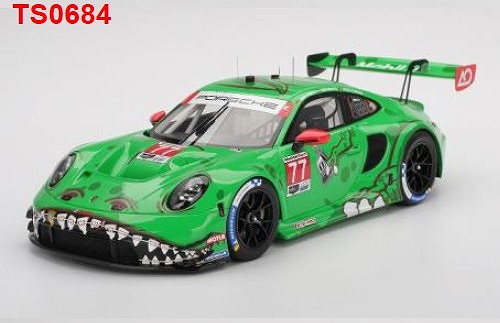 <予約 2025/12月発売予定> TOP SPEED 1/18 ポルシェ 911 GT3 R (992)IMSA セブリング12時間 2025 優勝車 #77 AO Racing