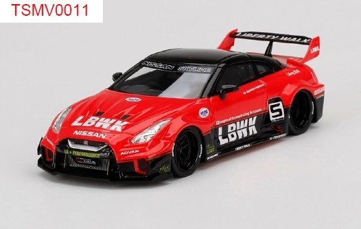 TSM 1/43 LB-Silhouette WORKS GT Nissan 35GT-RR バージョン1 レッド／ブラック