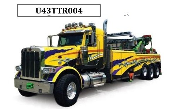 <予約 2026/11月発売予定> ixo 1/43 ピータービルト 359 レッカー車 1980 イエロー/パープル