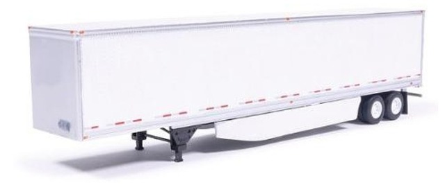 <予約 2026/11月発売予定> ixo 1/64 USA モダンロングトレーラー ホワイト  2軸/サイドスカート付