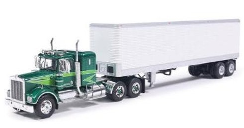 <予約 2026/11月発売予定> ixo 1/64 ケンワース W925 1975 グリーン ビンテージトレーラー付