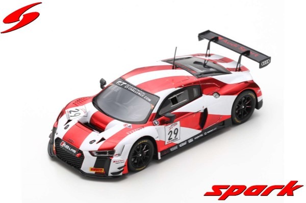 Spark 1/43 Audi R8 LMS No.29 Audi Sport Team Land Winner California 8H 2018 C. Mies - C. Haase - K. van der Linde