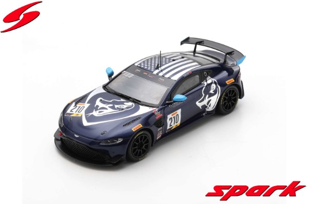 Spark 1/43 Aston Martin Vantage GT4 No.210 Flying Lizard Motorsport 100th Podium Pirelli GT4 America Austin 2020