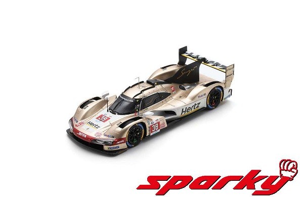 Sparky 1/64 Porsche 963 No.38 HERTZ TEAM JOTA 9th Le Mans 24H 2024 O. Rasmussen - J. Button - P. Hanson