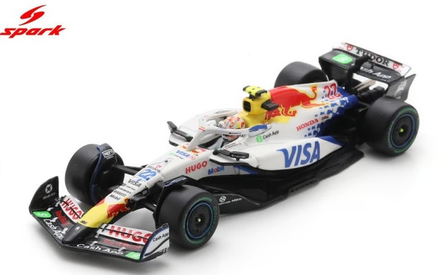 Spark 1/64 Racing Bulls VCARB 02 No.22 Visa Cash App Racing Bulls F1 Team 12th Australian GP 2025 Yuki Tsunoda