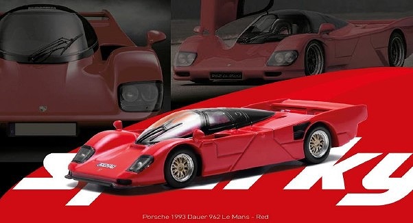 Sparky 1/64 Porsche Dauer 962 LM 1993 レッド