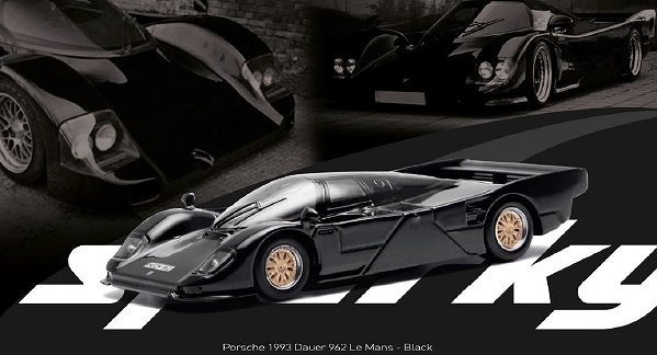 Sparky 1/64 Porsche Dauer 962 LM 1993 ブラック