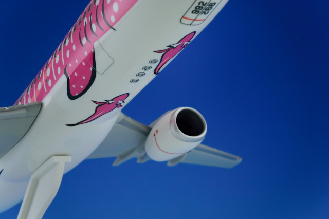 JTA B737-400 1/100 エバーライズ arichin エバーライズ製のJTAのB737-400初代ジンベエジェット