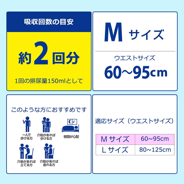 大王製紙｜アテント うす型さらさらパンツ 通気性プラス 男女共用｜M