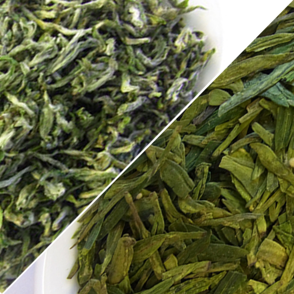 最高峰中国二大緑茶飲み比べ －国家級伝承名人手工【獅峰龍井＆西山碧螺春  (各一回分)】