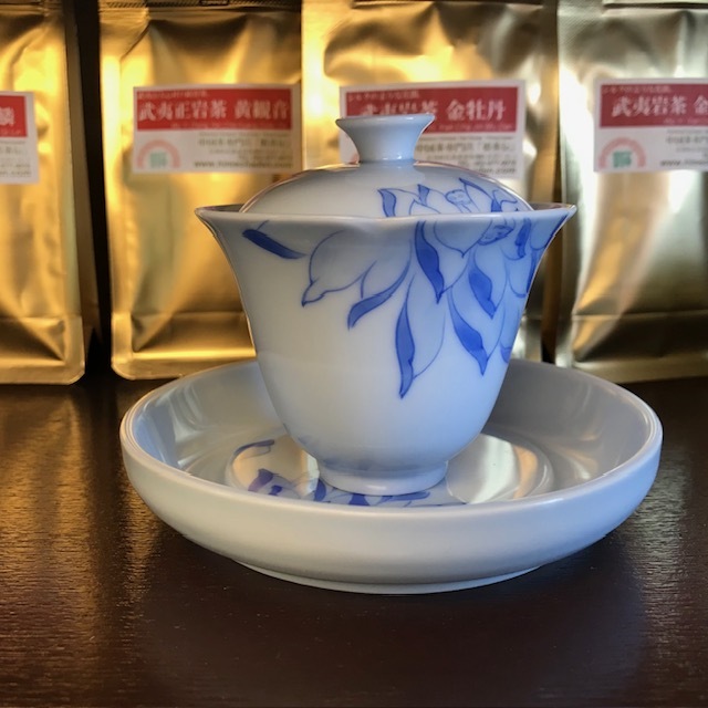 554-8 蓋碗セット（青）