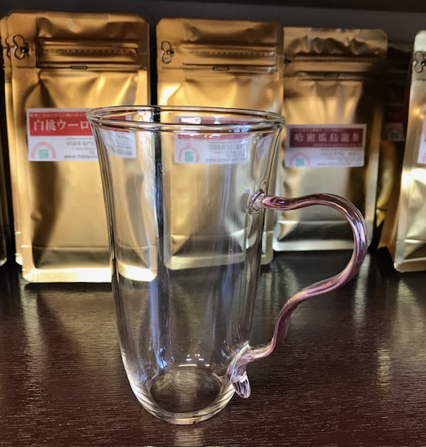 c001-05 耐熱ガラス茶杯 (ピンク)