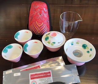 桜色トラベルティセット（茶漉し付）