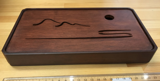 山水茶盤