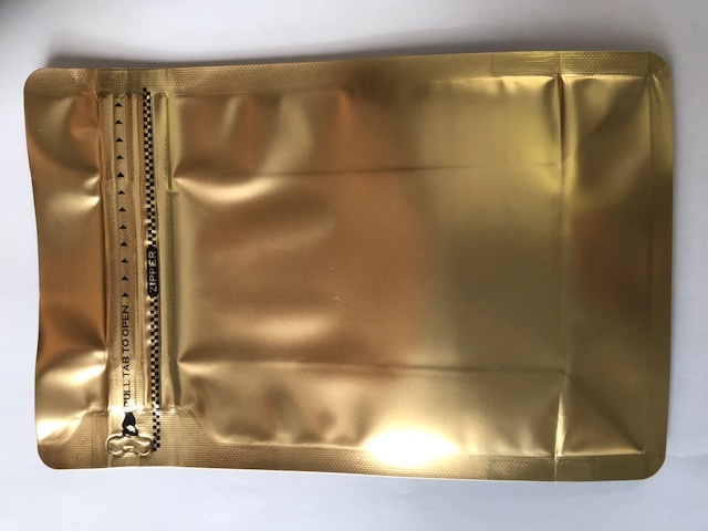 アルミチャック茶袋(ゴールド)大×10枚