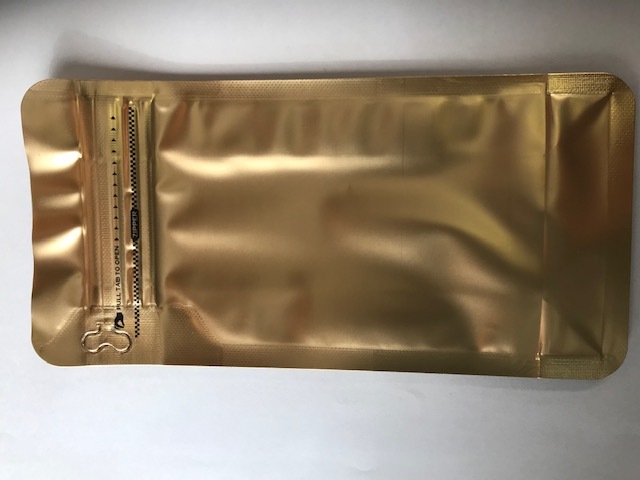 アルミチャック茶袋(ゴールド)小×10枚