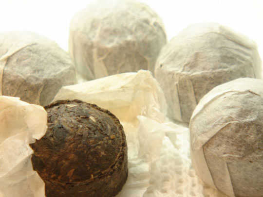 伝統　プーアール熟小沱茶(10個)